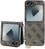 Guess 4G Charm Case for Samsung Galaxy Z Flip 6 Brown - GUHCZF6GF4GBR