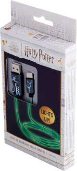 Harry Potter 1.2m USB A to C Charging Cable with Flowing Light Patronus - CBHP-ACLI-PATRONUS