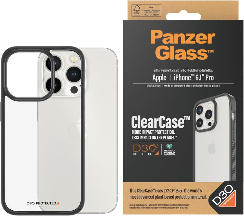 Panzer Glass Military Grade Standard Drop Tested Case for iPhone 15 Pro 6.1" Black Edition - 1177