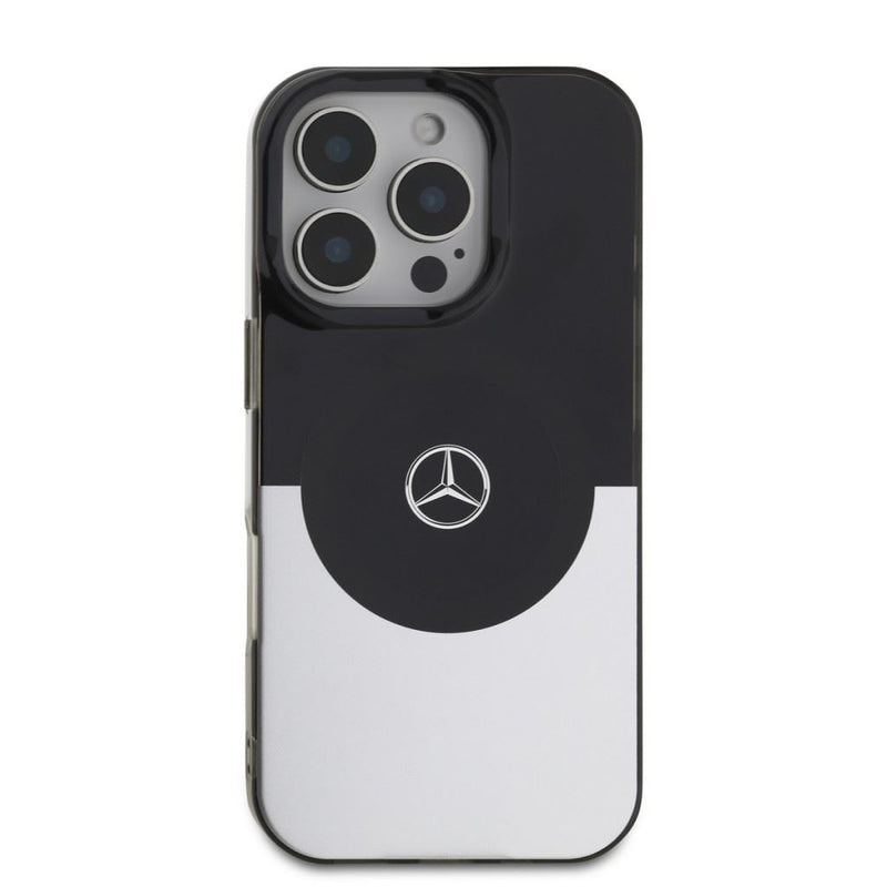 Mercedes Double Layer Case with MagSafe for iPhone 16 Pro Max 6.9" Black/Silver - MEHMP16X23HBIGK