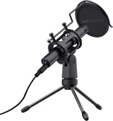 Trust GXT 241 Velica USB Gaming Microphone with Tripod Stand Black - 24182