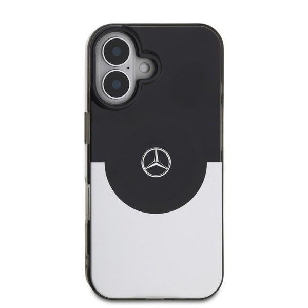 Mercedes Double Layer Case with MagSafe for iPhone 16 6.1" Black/Silver - MEHMP16S23HBIGK