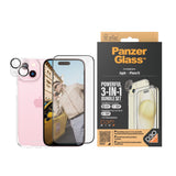 Panzer Glass Powerful 3 in 1 Bundle Pack for iPhone 15 6.1" - B1172+2809