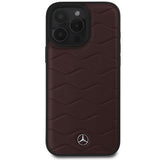 Mercedes MB Waves Leather Case for iPhone 16 Pro Max 6.9" Red - MEGCP16X23RWRSR