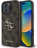 Guess 4G Big Logo Case for iPhone 16 Pro 6.3" Brown - GUHCP16L4GMGBR