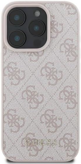 Guess Leather Classic Logo Hardcase for iphone 16 Pro Max 6.9" Pink - GUHCP16XG4GFPI