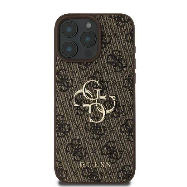 Guess 4G Big Logo Case for iPhone 16 Pro Max 6.9" Brown - GUHCP16X4GMGBR