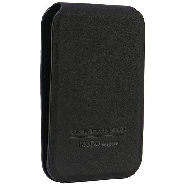 Audi Leather Wallet Card MagSafe Magentic with Stand Black - AU-MSCH-GT-D3-BK