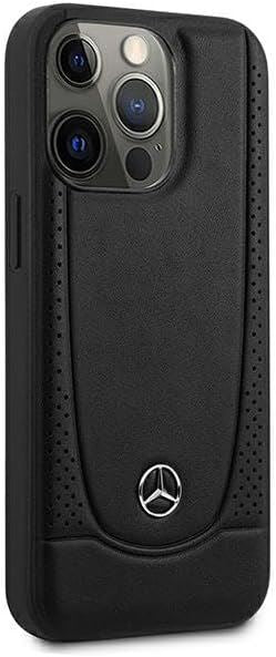 Mercedes Leather Urban Hard Case for iphone 15 Pro 6.1" Black - MEHCP15LARMBK