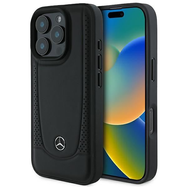 Mercedes Leather Urban Case for iPhone 16 Pro Max 6.9" Black - MEHCP16XARMBK