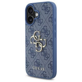 Guess 4G Big Logo Case for iPhone 16 6.1" Blue - GUHCP16S4GMGBL