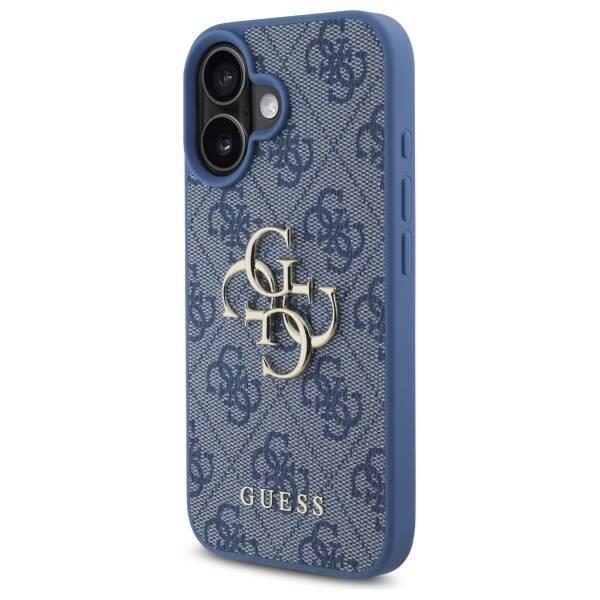 Guess 4G Big Logo Case for iPhone 16 6.1" Blue - GUHCP16S4GMGBL