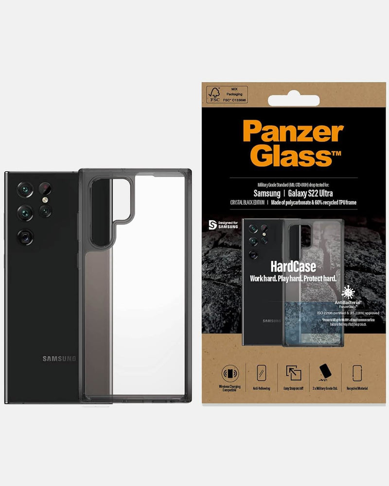 Panzer Glass Hard Case for Samsung Galaxy S22 Ultra 5G Black - 0373