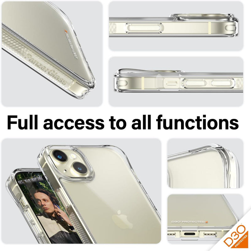 Panzer Glass Military Grade Standard Drop Tested Case for iPhone 15 Plus 6.7" Clear Edition - 1174