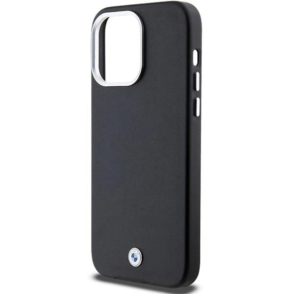 BMW Signature Wrapped Metal Logo with MagSafe for iphone 15 Pro Max 6.7" Black - BMHMP15X23PUFWK