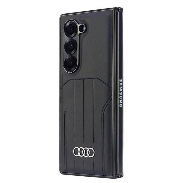 Audi Synthetic Leather Hardcase with MagSafe for Samsung Galaxy Z Fold 6 Black - AU-TPUPCMFold6-Q5/D1-BK