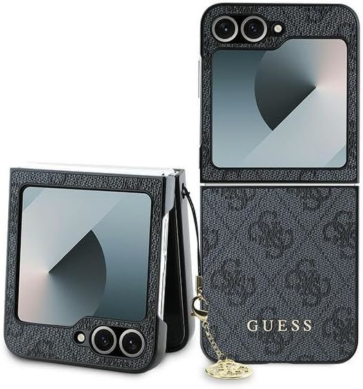 Guess 4G Charm Case for Samsung Galaxy Z Flip 6 Black - GUHCZF6GF4GGR