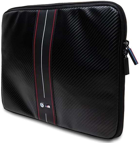 BMW Carbon and Red Stripe Sleeve for 16" Laptop Black - BMCS16COMSCAKR