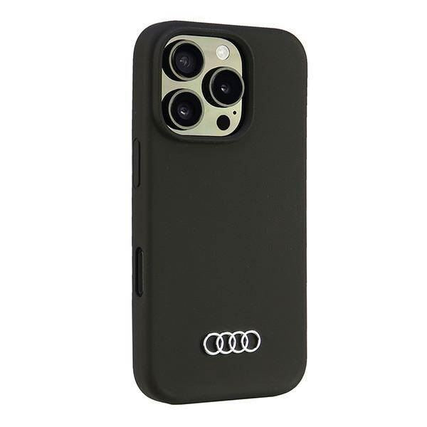 Audi Silicone Hardcase for iPhone 16 Pro 6.3" Black - AU-LSRIP16P-Q3/D1-BK