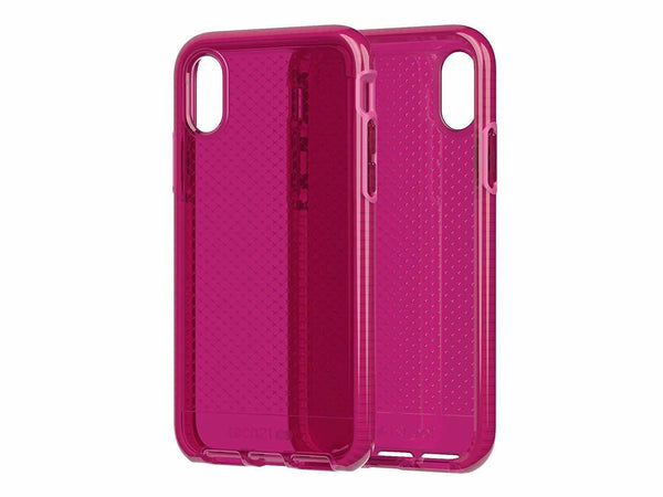 Tech21 Evo Check Pink Case Cover for iPhone X XS 5.8" Fuchsia T21-5995