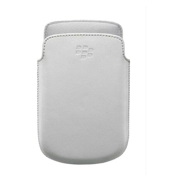 Genuine BlackBerry Leather Pocket Pouch Case For 9720 White ACC-56744-002