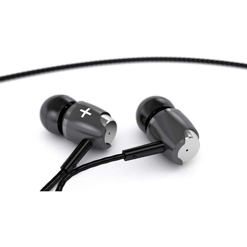 TecPlus Novello Aluminium Aux In Ear Headphone Headset Silver TPNOVSI