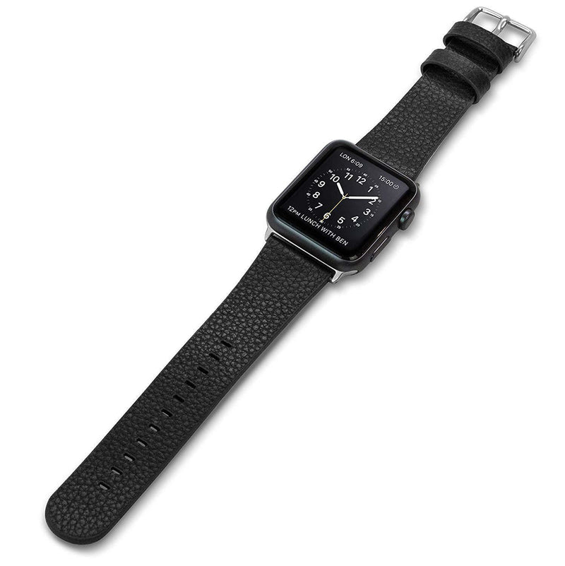 X-Doria Lux Band Black Leather Strap for Apple Watch 38 mm XD439664