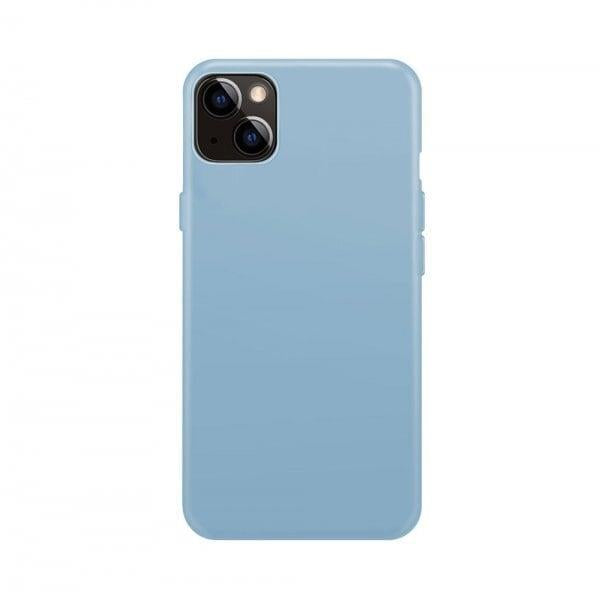 Xqisit Silicone Case for iphone 14 Plus 6.7" Blue Fog - 50549