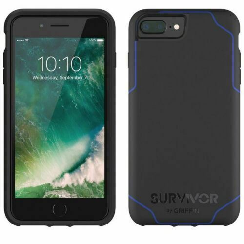 Griffin Survivor Journey Case for iPhone 7  8 Plus 5.5" Black Blue GB42817