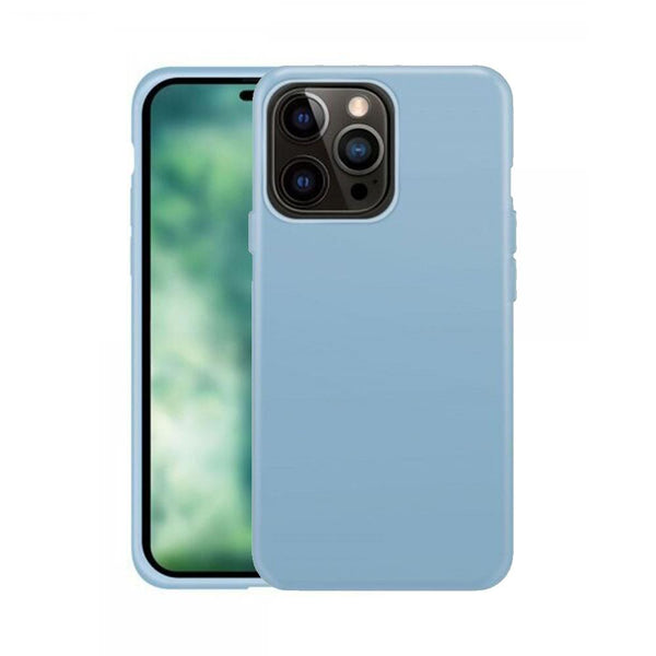 Xqisit Silicone Case for iphone 14 Pro Max 6.7" Blue Fog - 50550