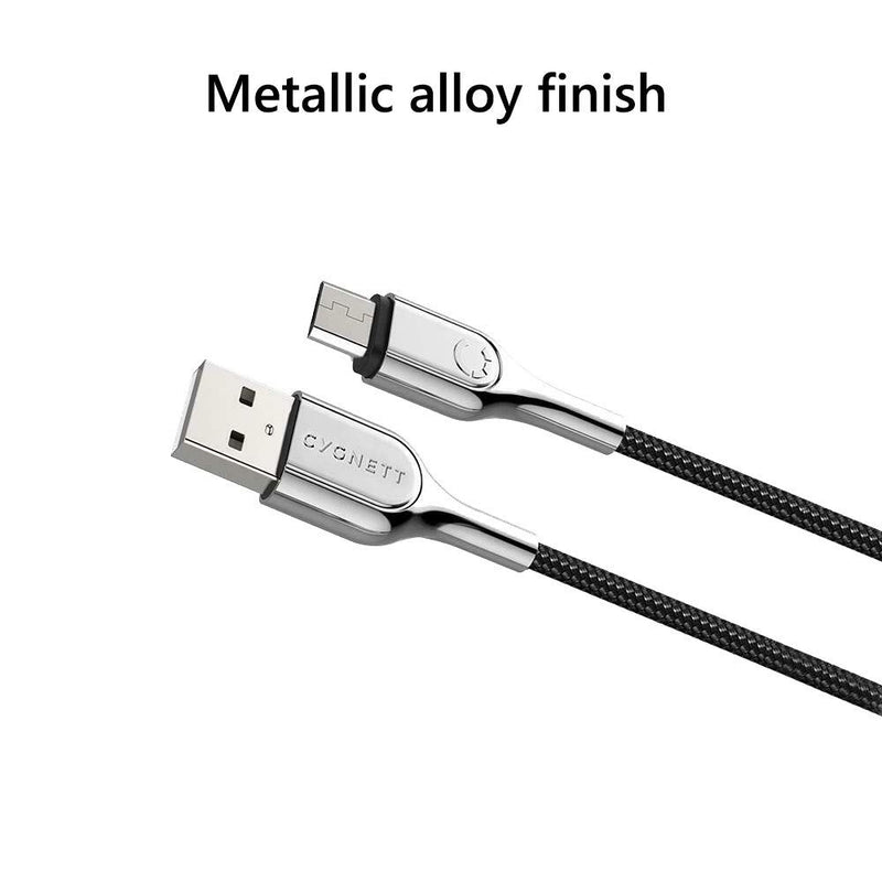 Cygnett 2M Armoured USB A to Micro USB Cable Black - CY2673PCCAM