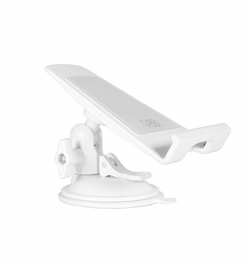 Tabbi White Tablet & Mobile Phone Mount Windscreen Holder for ipad pro air m