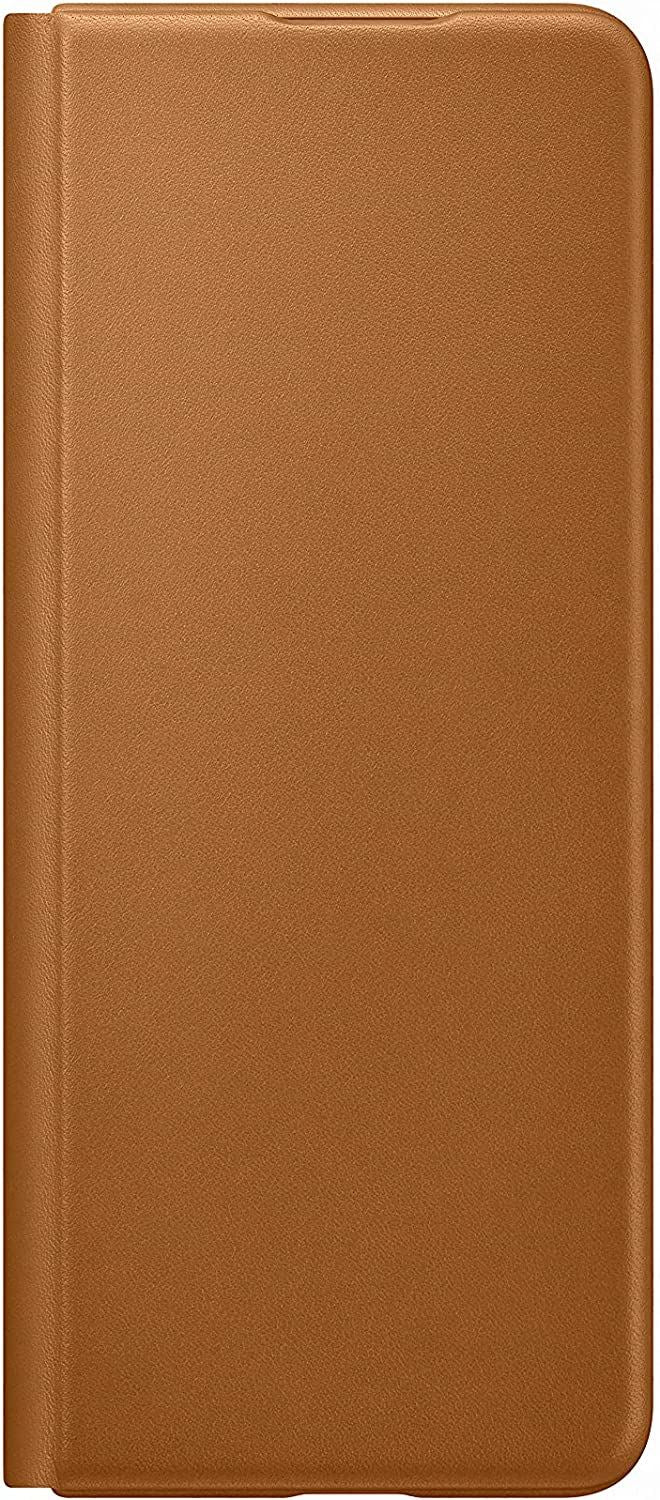 Samsung Galaxy Z Fold 3 Leather Flip Cover Brown - EF-FF926LAEGWW