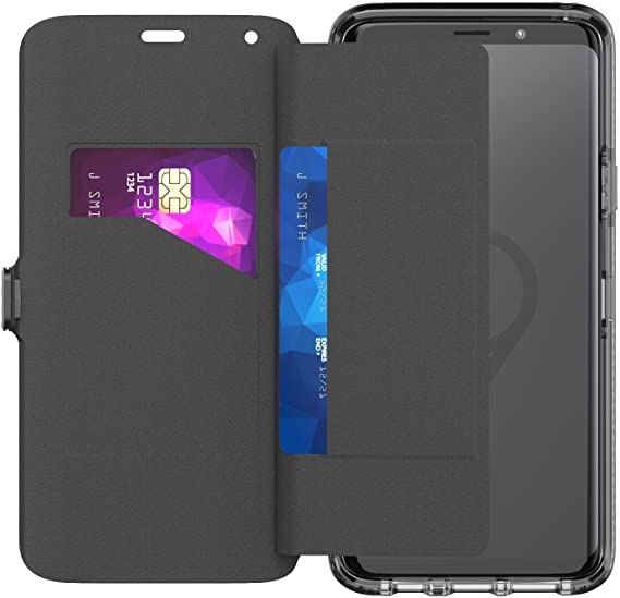 Tech 21 Evo Wallet Black Case Cover Pouch for Samsung S9 Plus T21-5842