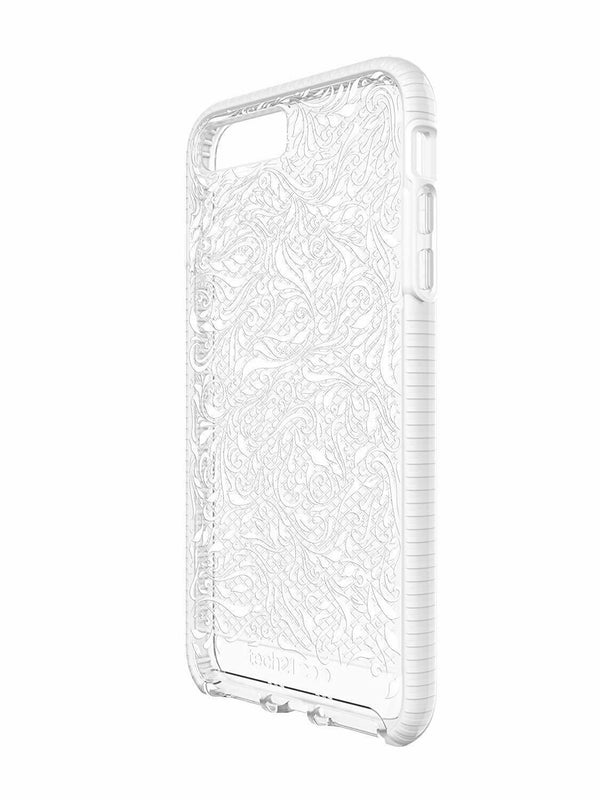 Tech21 Evo Check Lace Case Cover iphone 7 8 Plus 5.5" White Clear T21-5676