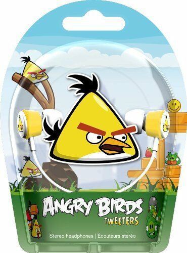 Gear4 Angry Birds In Ear Stereo Headphones Yellow Bird Headset HAB006