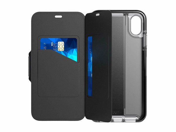 Tech21 Evo Wallet Case Cover for iPhone X XS 5.8" Black T21-6174