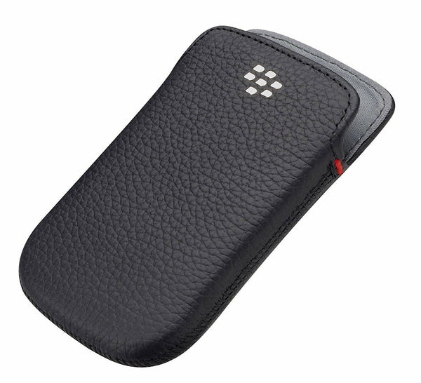 BlackBerry Leather Pocket Pouch for Bold 9900 9930 Black ACC-38857-201