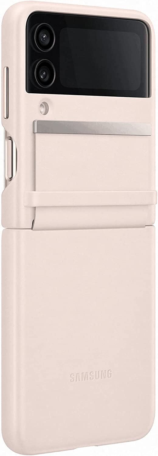 Samsung Galaxy Z Flip 4 Flap Leather Cover Peach - EF-VF721LPEGWW