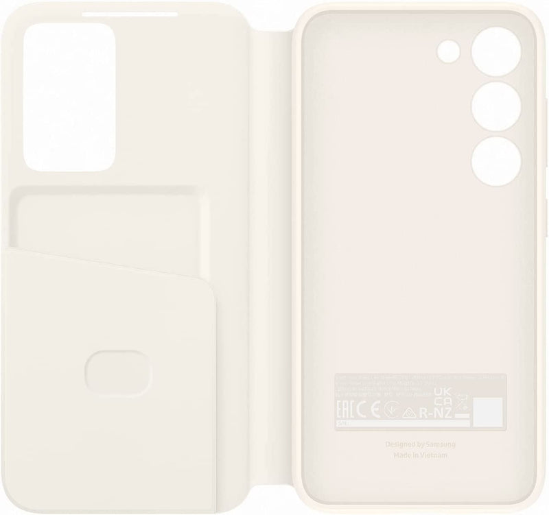 Samsung Galaxy S23 Smart View Wallet Case Cream - EF-ZS911CUEGWW